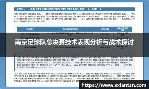 南京足球队总决赛技术表现分析与战术探讨